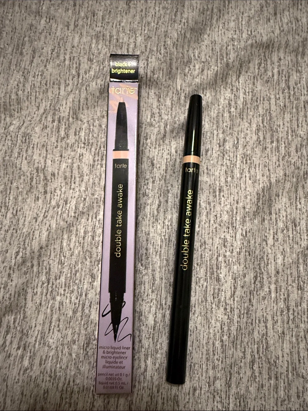 tarte Double Take Awake Dual-Ended Eyeliner in Black with Nude Accent